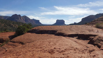 Looking Back at Court House Butte