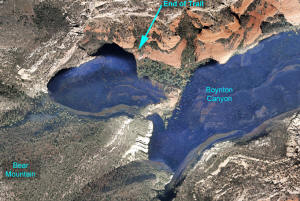 Aerial View of the End of Boynton Canyon Trail