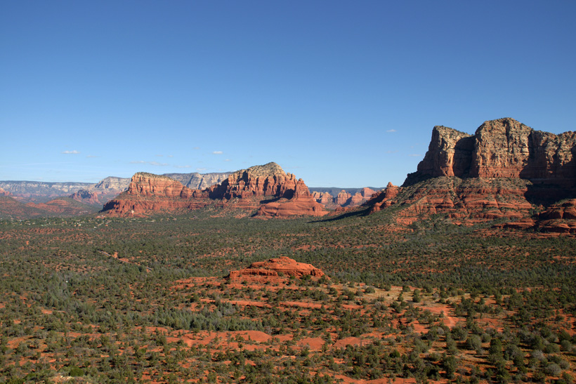 View to the East of the West Face of Courthouse Butte
