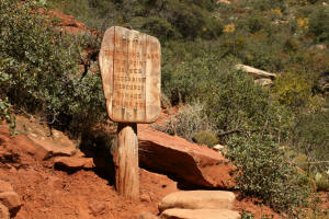 End of Boynton Trail