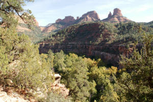 View Up Oak Creek Canyon